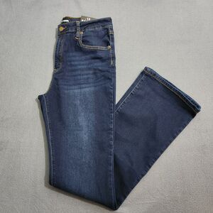 Fashion Nova Women 13 Dark Wash High Rise Flex Game Stretch Bootcut Jeans NWT